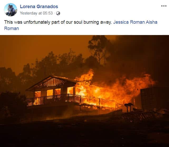 Lorena Granados post in FB