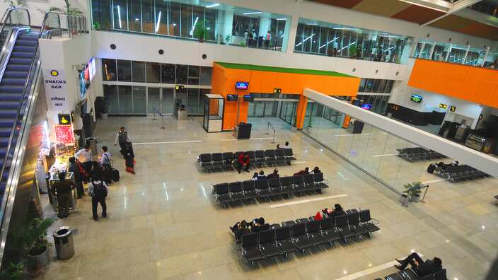 Inside Lucknow Airport