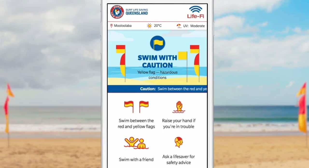 A screen of what the alert looks like in English