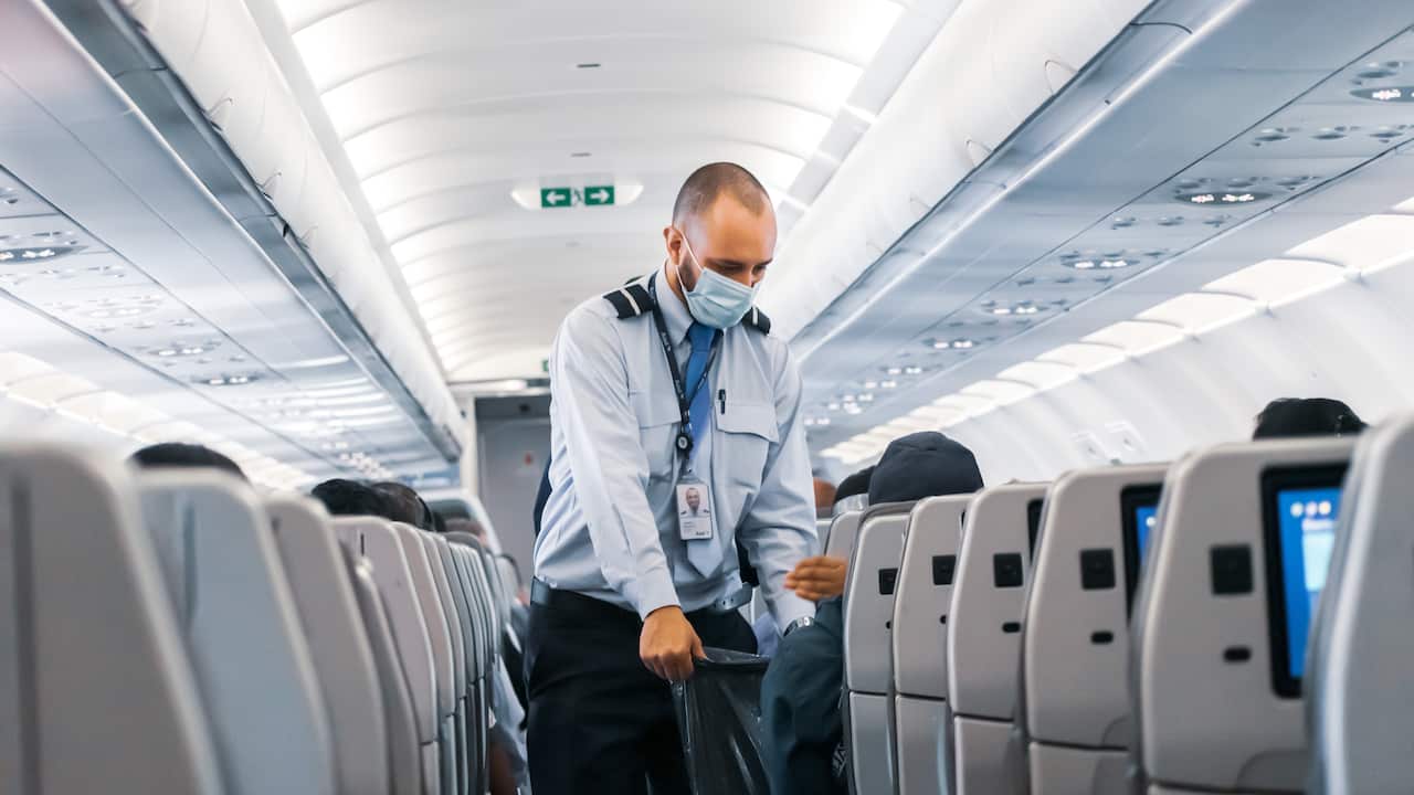 An airplane during the pandemic
