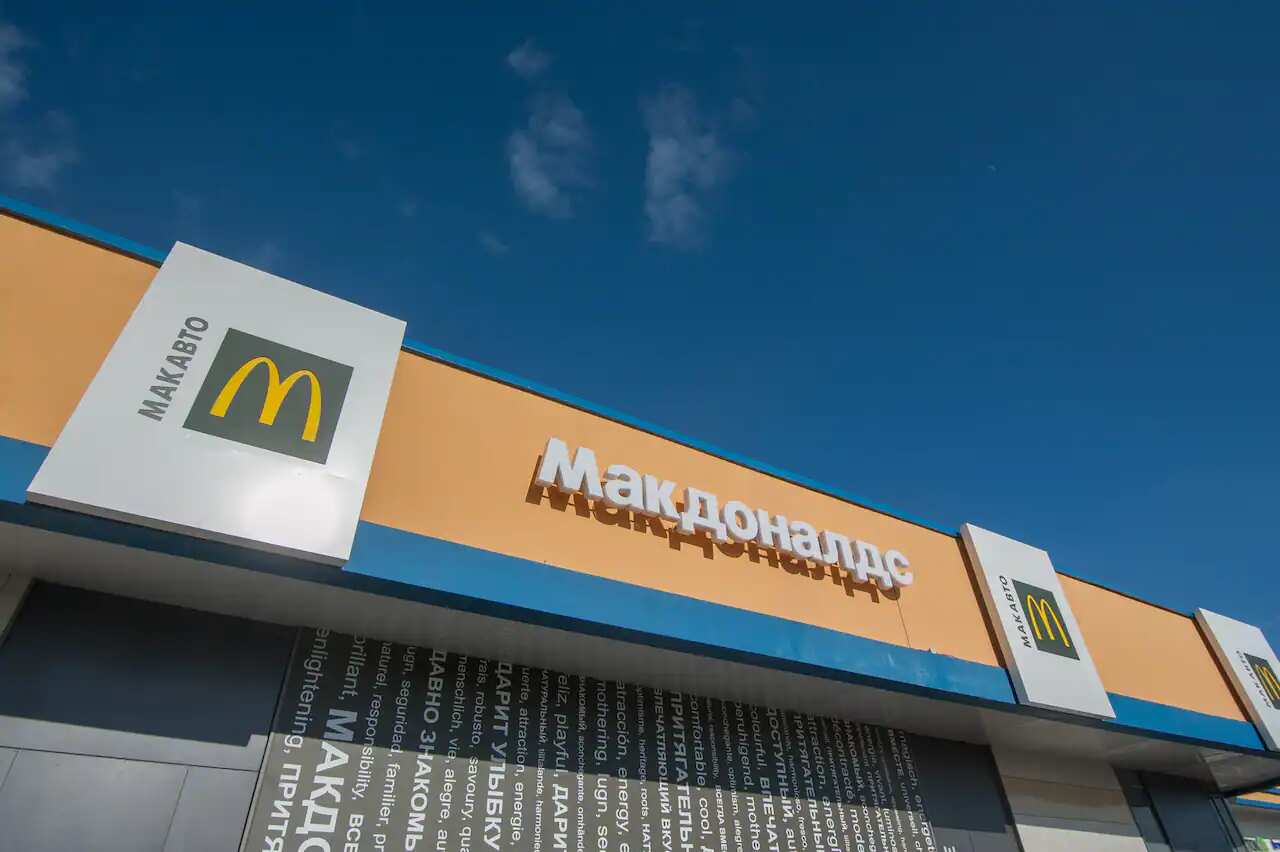 McDonald's has announced the closure of all its restaurants in Russia in light of the current conflict in eastern Europe. Source: LightRocket 