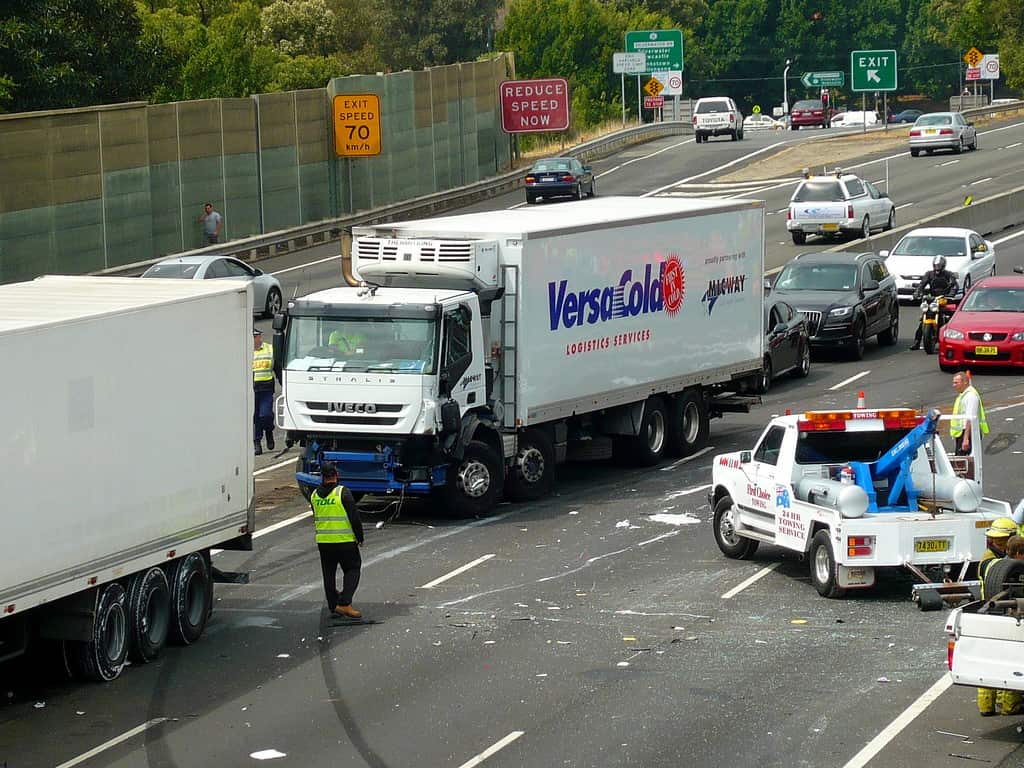 Accident on M4 motorway
