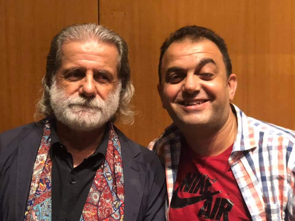 مع الفنان  مارسيل خليفة 