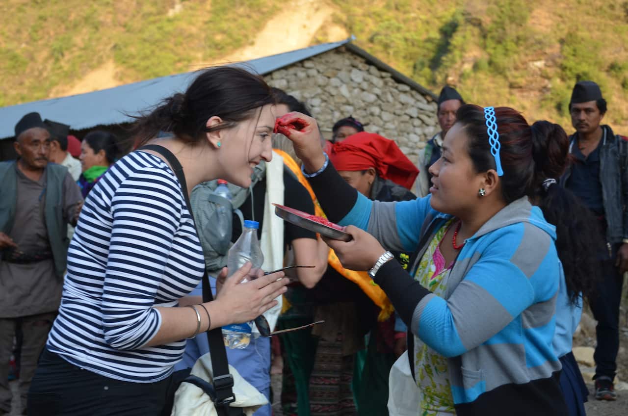 Madeline Vaughan in Nepal
