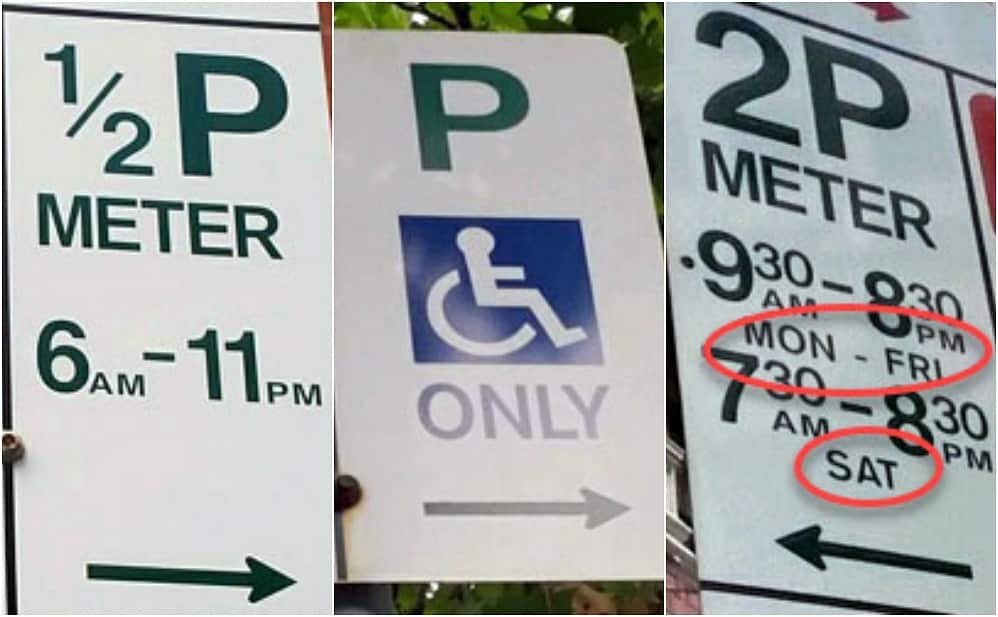 Public holiday parking