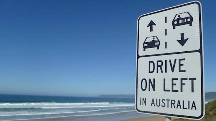 Main road safety rules in Australia. 