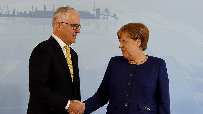 German voters in Australia believe that Malcolm Turnbull could learn a few lessons from Angela Merkels often compromising leadership style.