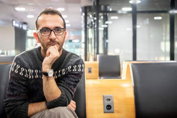 Mustafa Mamay at Zurich airport