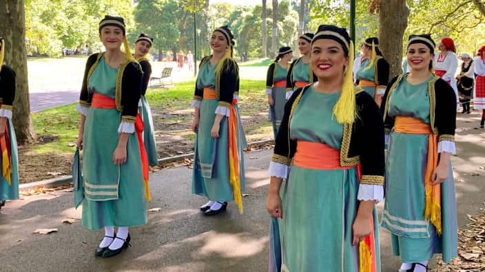 Greek National Day Parade in Melbourne. 