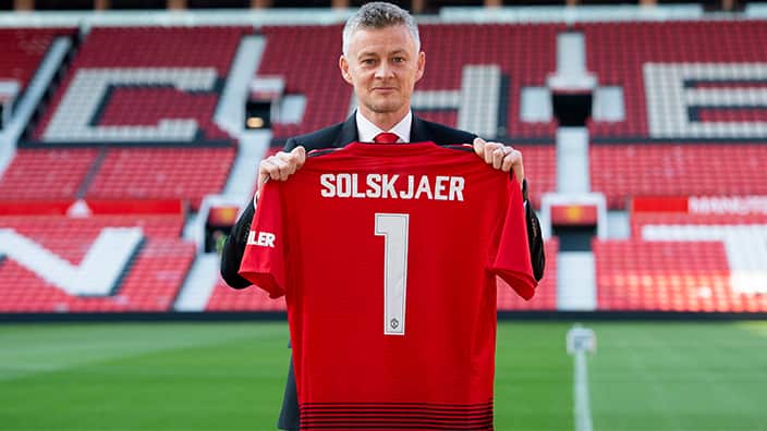 Ole Gunnar Solskjaer is the new manager of Manchester United at Old Trafford