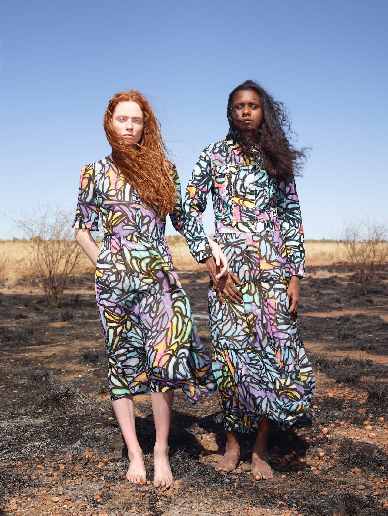 Mangkaja Gorman featuring artwork by Sonia Kurarra. Photo by Charles Freger