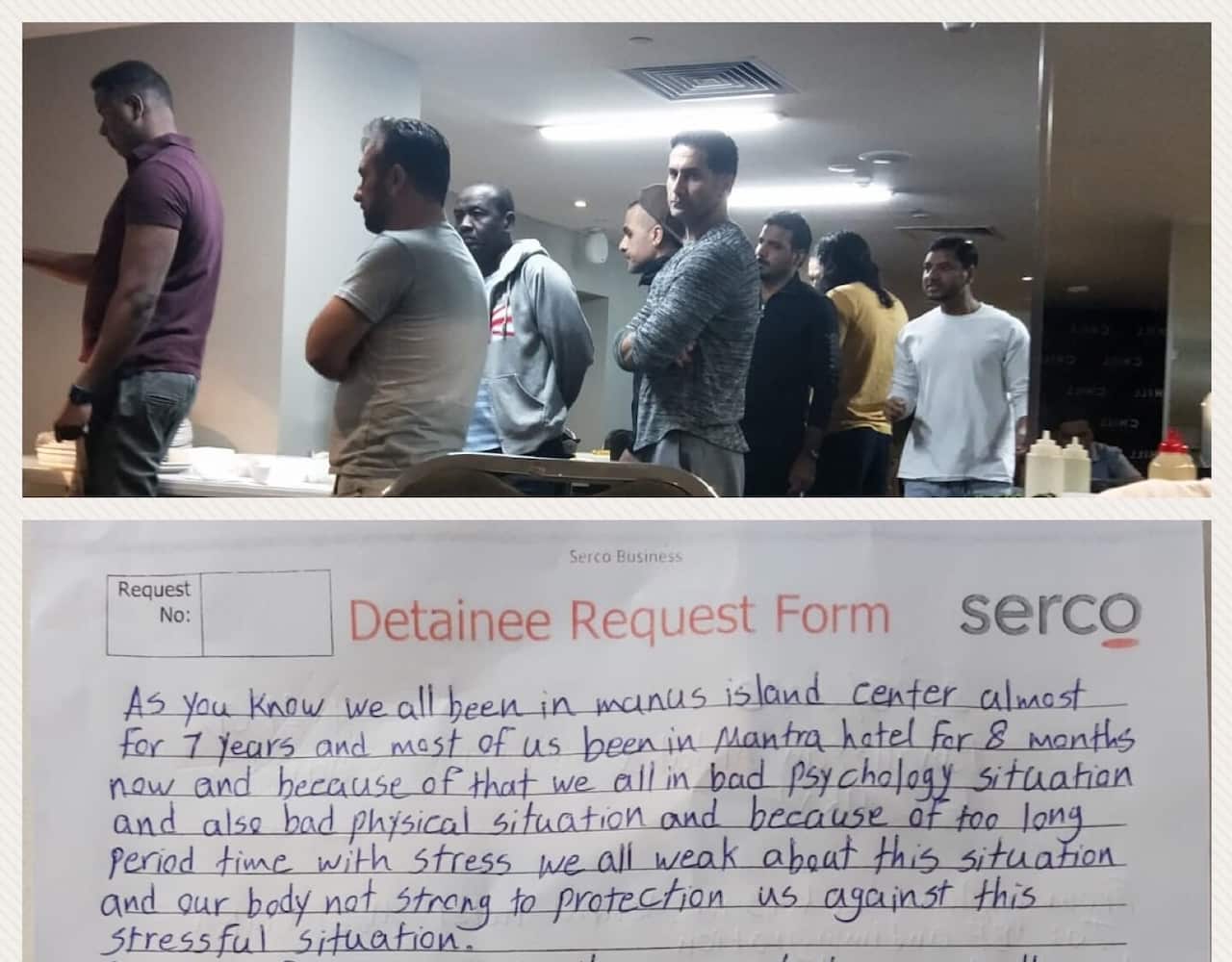 Detainees in Mantra Hotel in Melbourne