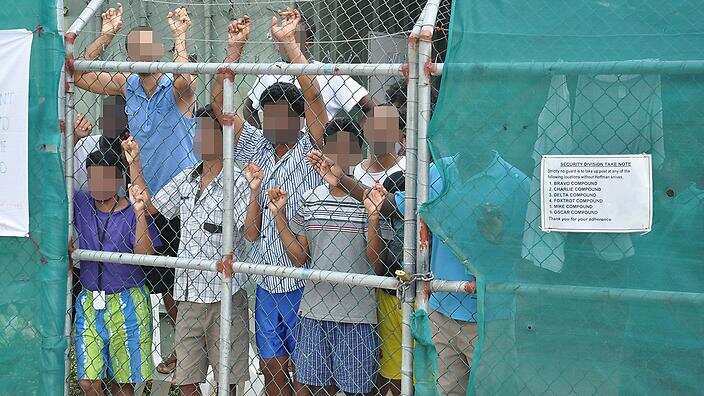 Asylum seekers at Manus island