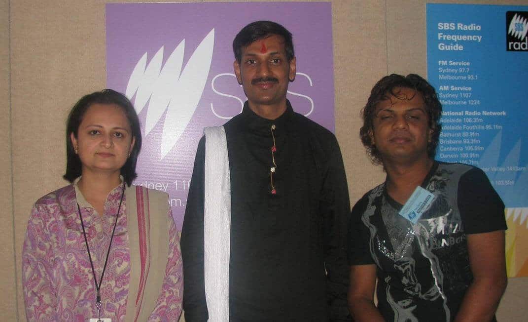 Prince Manvendra Singh Gohil at SBS Studios during his Australia visit in 2013