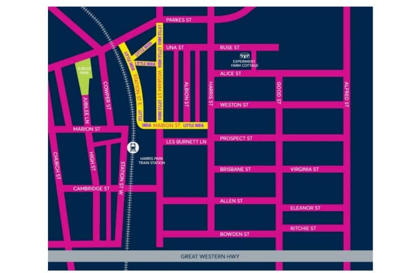 Marion, Wigram and Station Street East in Harris Park will be branded as 'Little India'.