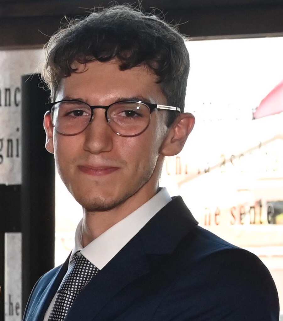 Sebastiano Vettore on his graduation day.