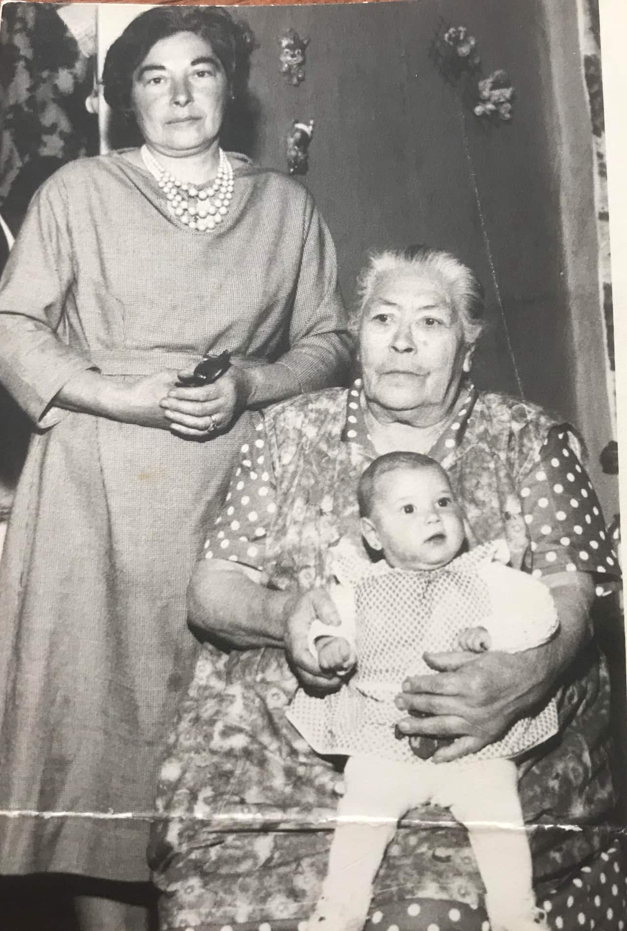 Marcela with her grandmother and greatgrandmother.