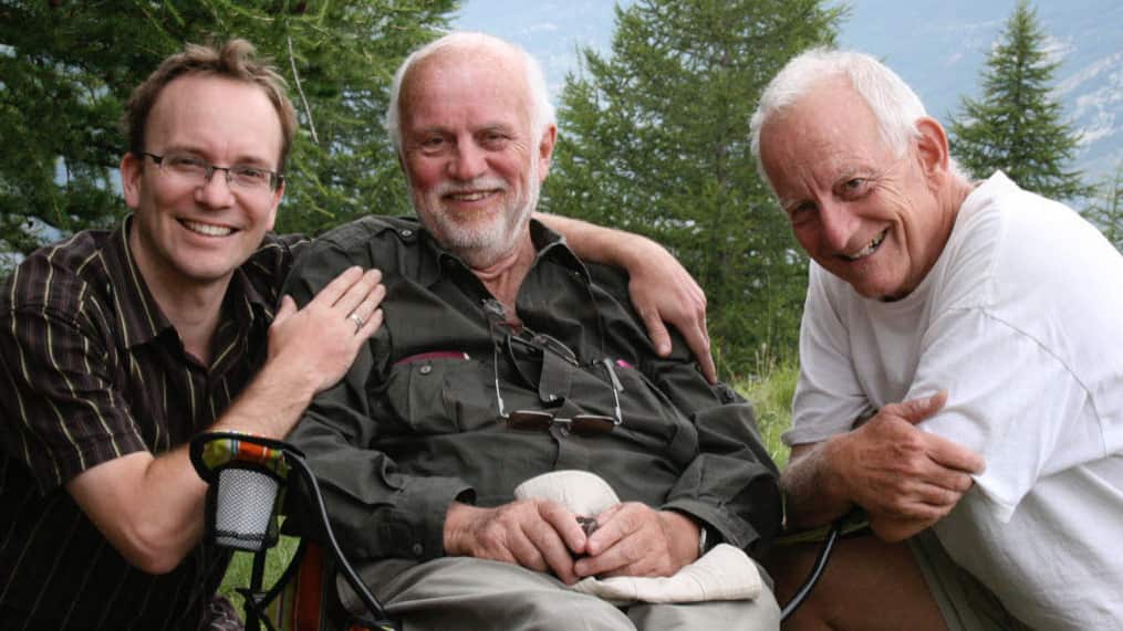 Marcello Costa con il fratello Giorgio e il figlio Andrea