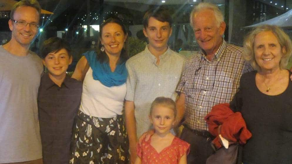 Marcello e Daniela Costa con la famiglia