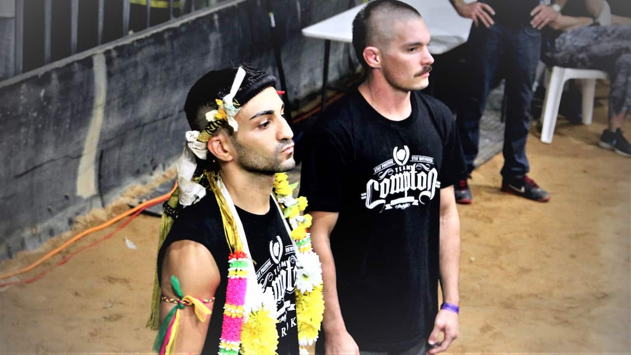 Marco Dimichino, prima di salire sul ring