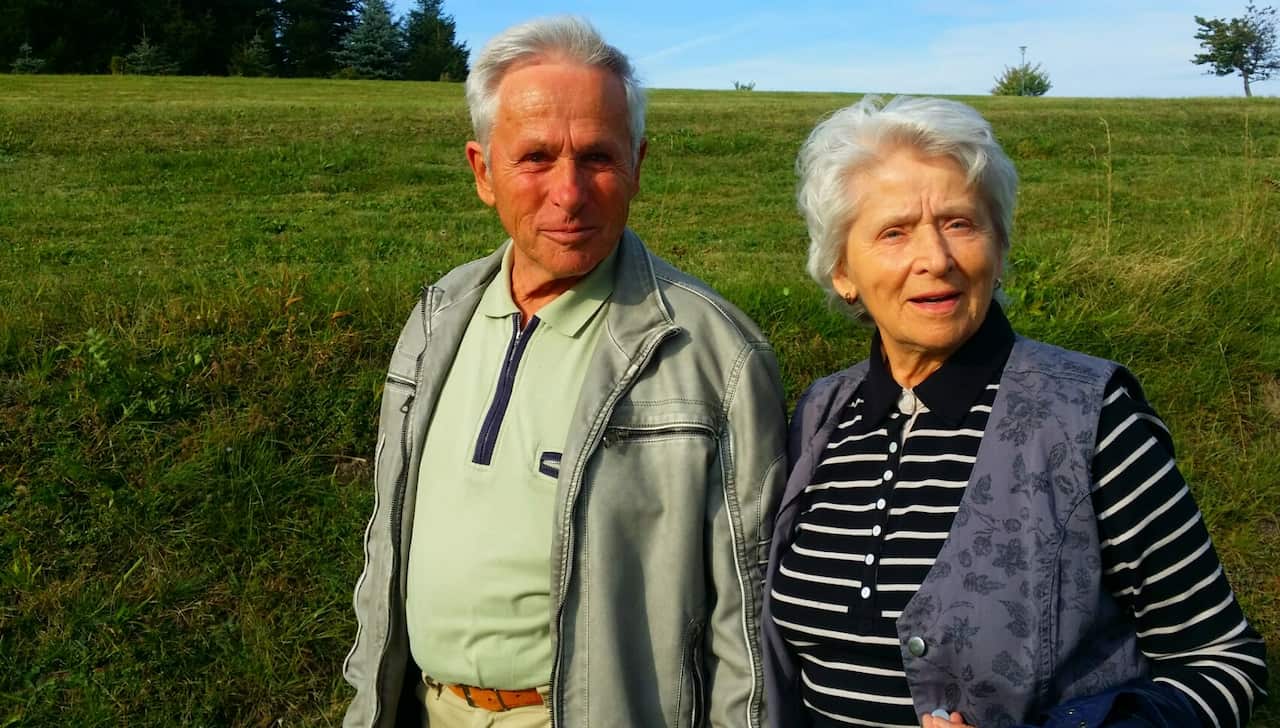 Im Einklang: Friedwald Heuthe mit seiner Schwester Margret Helms im Jahr 2016.