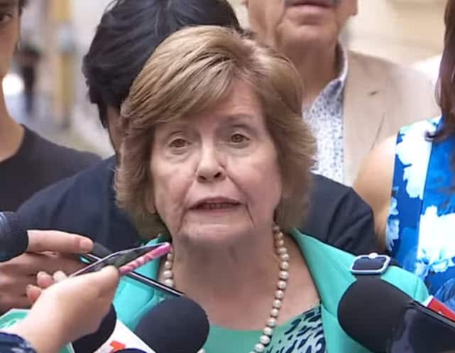 María Olivia Monckeber, vicepresidenta del partido y ganadora del Premio Nacional de Periodismo 2009.