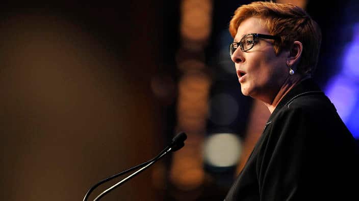 Minister for Defence Senator Marise Payne
