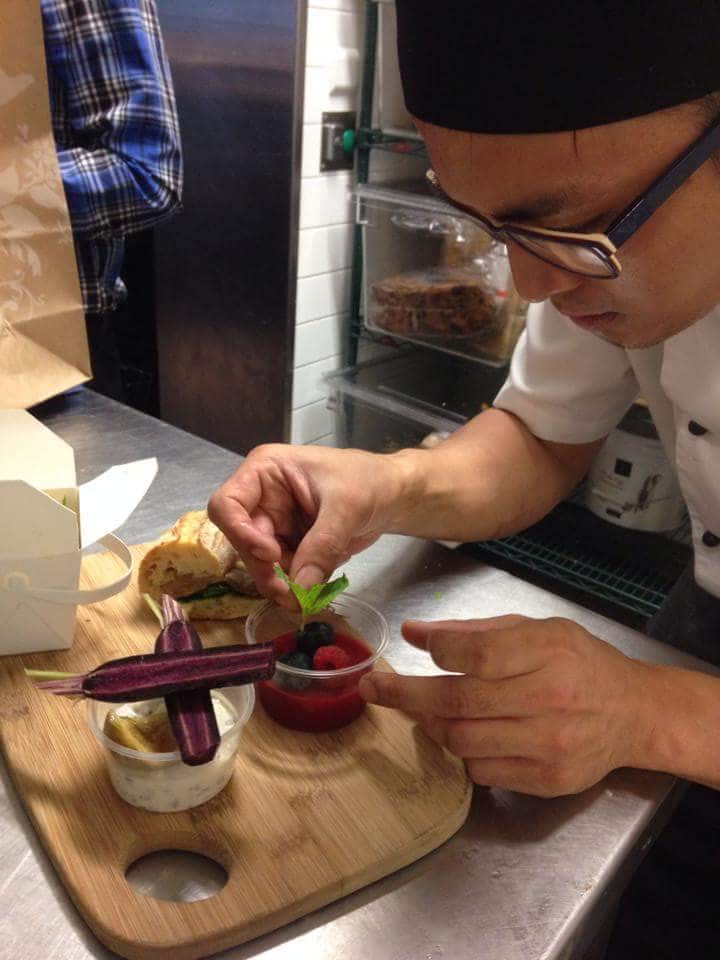 MArk Guilas in the kitchen