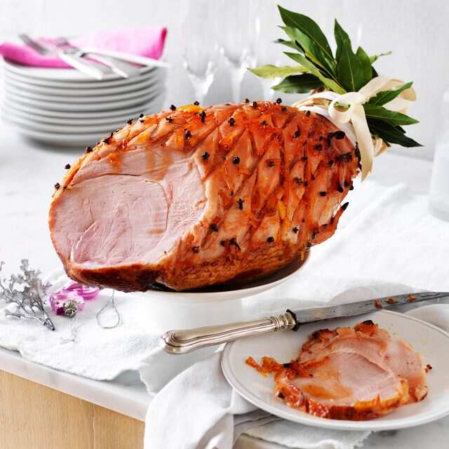 Marmalade & maple glazed ham