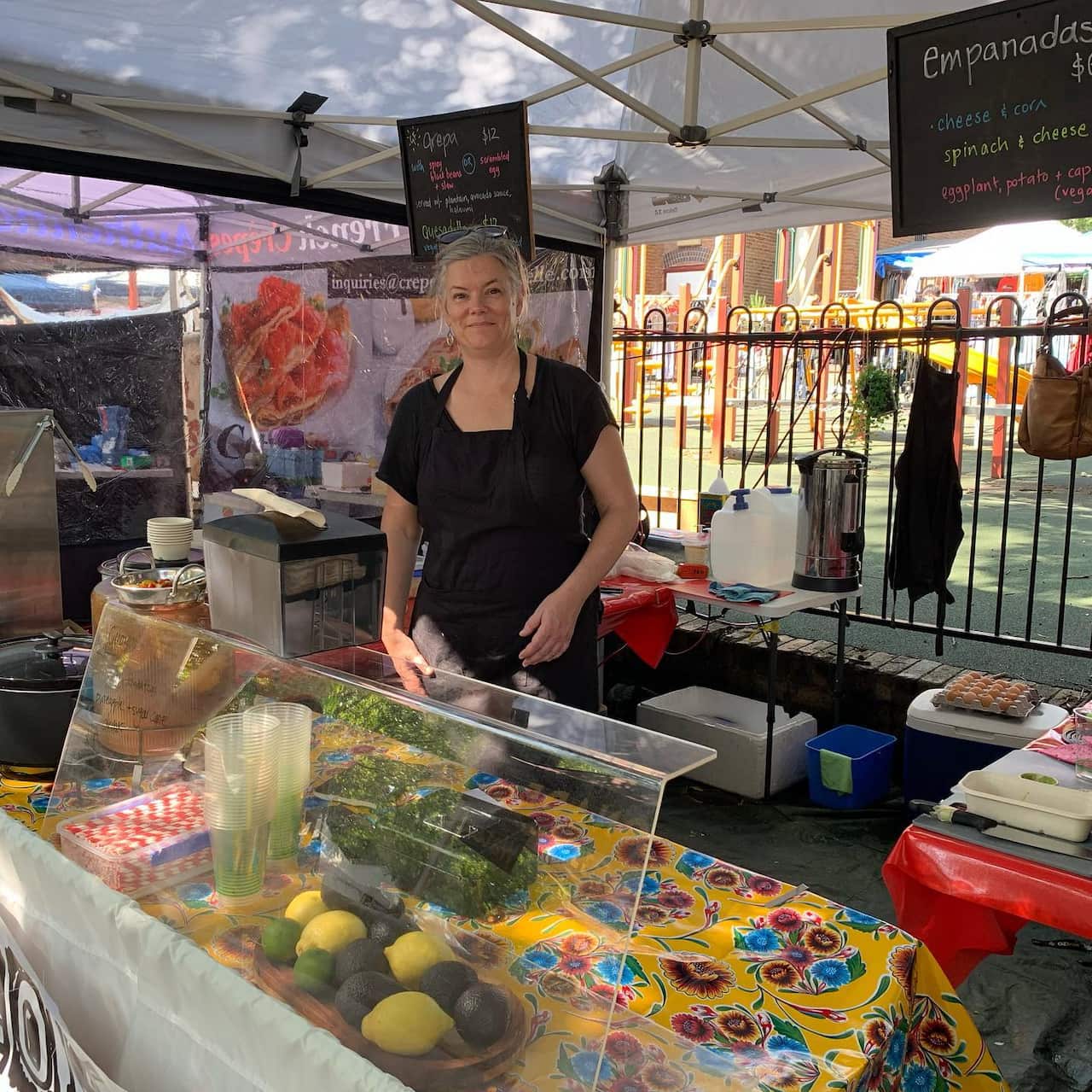 La australiana Danielle Redmond, con su puesto de comida latina en Sídney