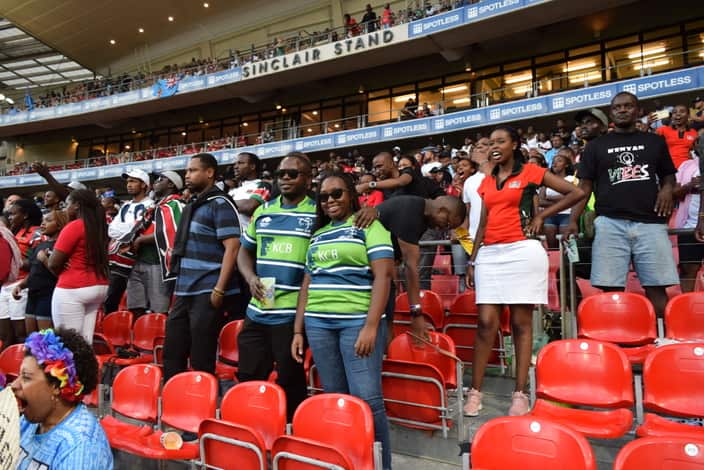 Mashabiki wa shujaa, katika michuano ya Sydney 7s 2019