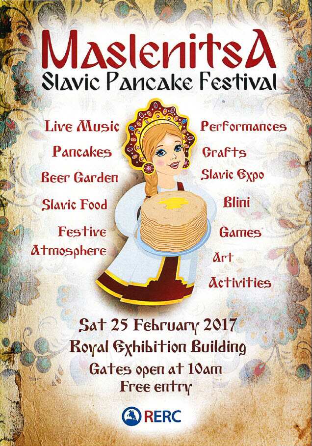 Slavic Pancake Poster Melbourne 2017