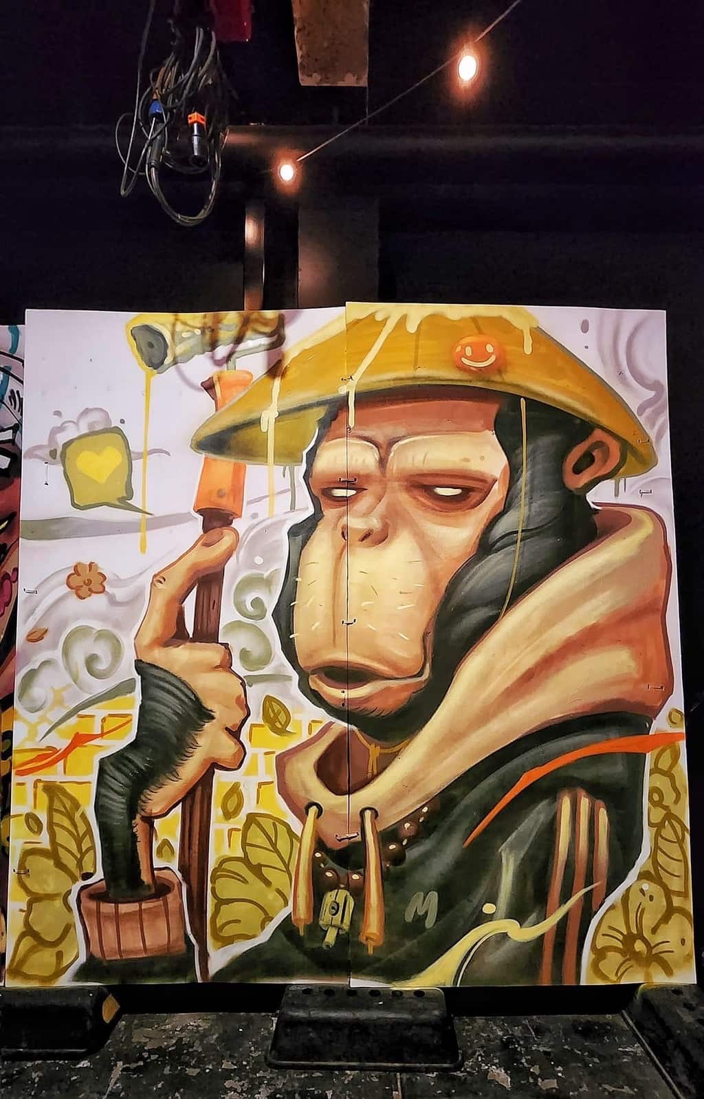 ผลงานการพ่นสดอีกภาพของคุณมวย