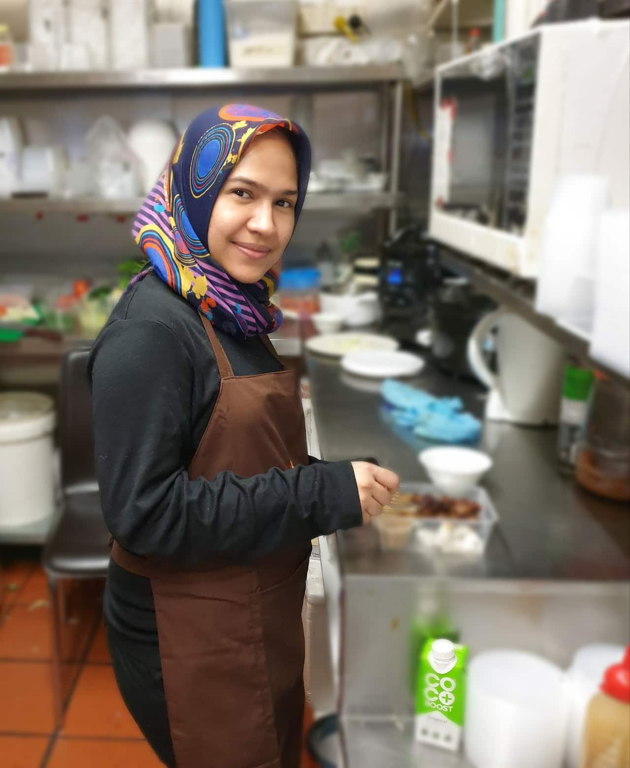 Sukmawardiana, owner of Indo Eats in Melbourne’s West.  Business is flourishing.