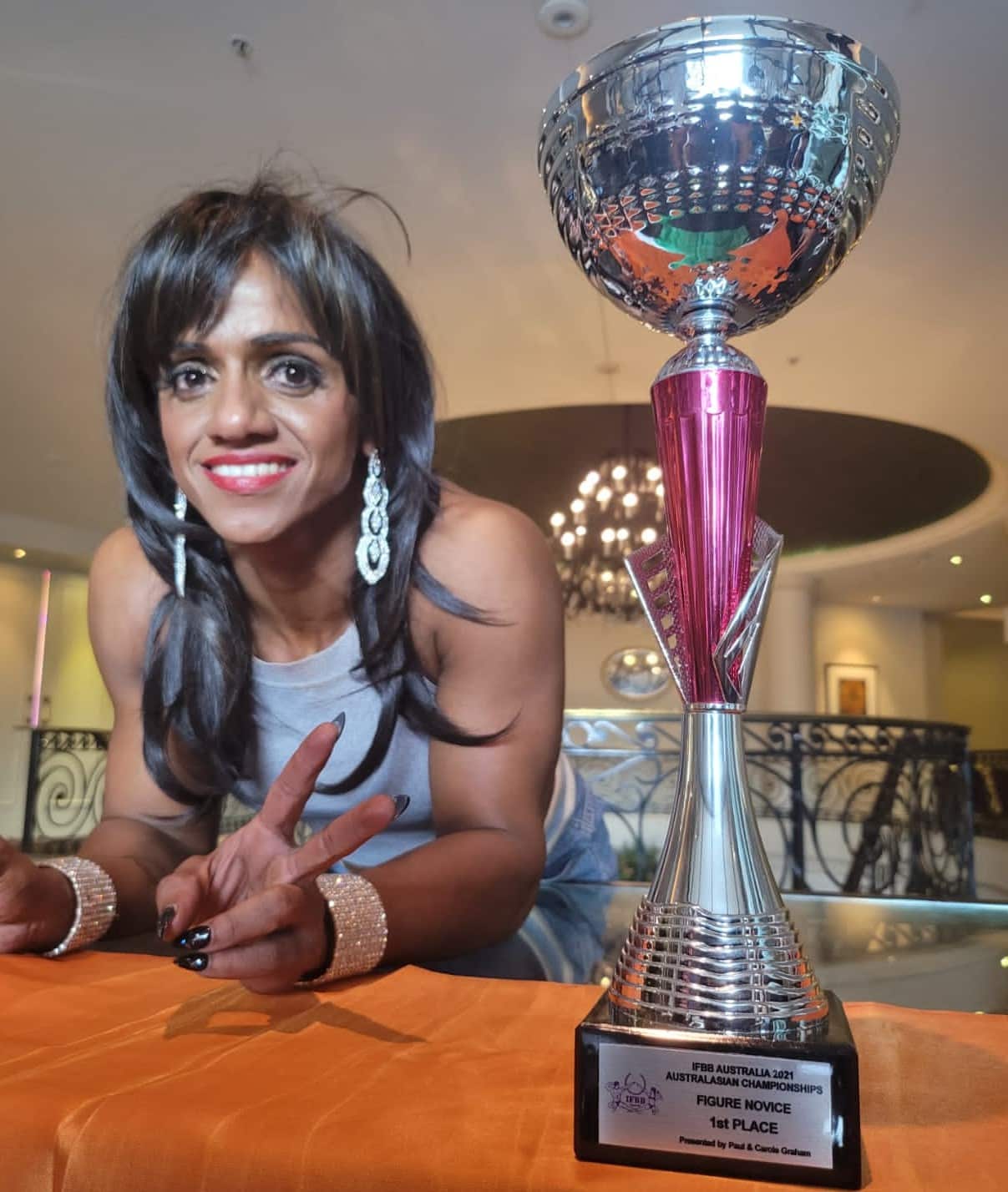 India woman bodybuilding in Sydney 