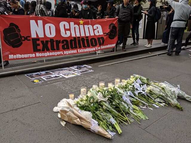 Peaceful assembly at Melbourne on 16 Jun 2019. (supplied)