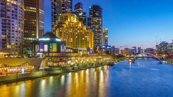 Melbourne in the night