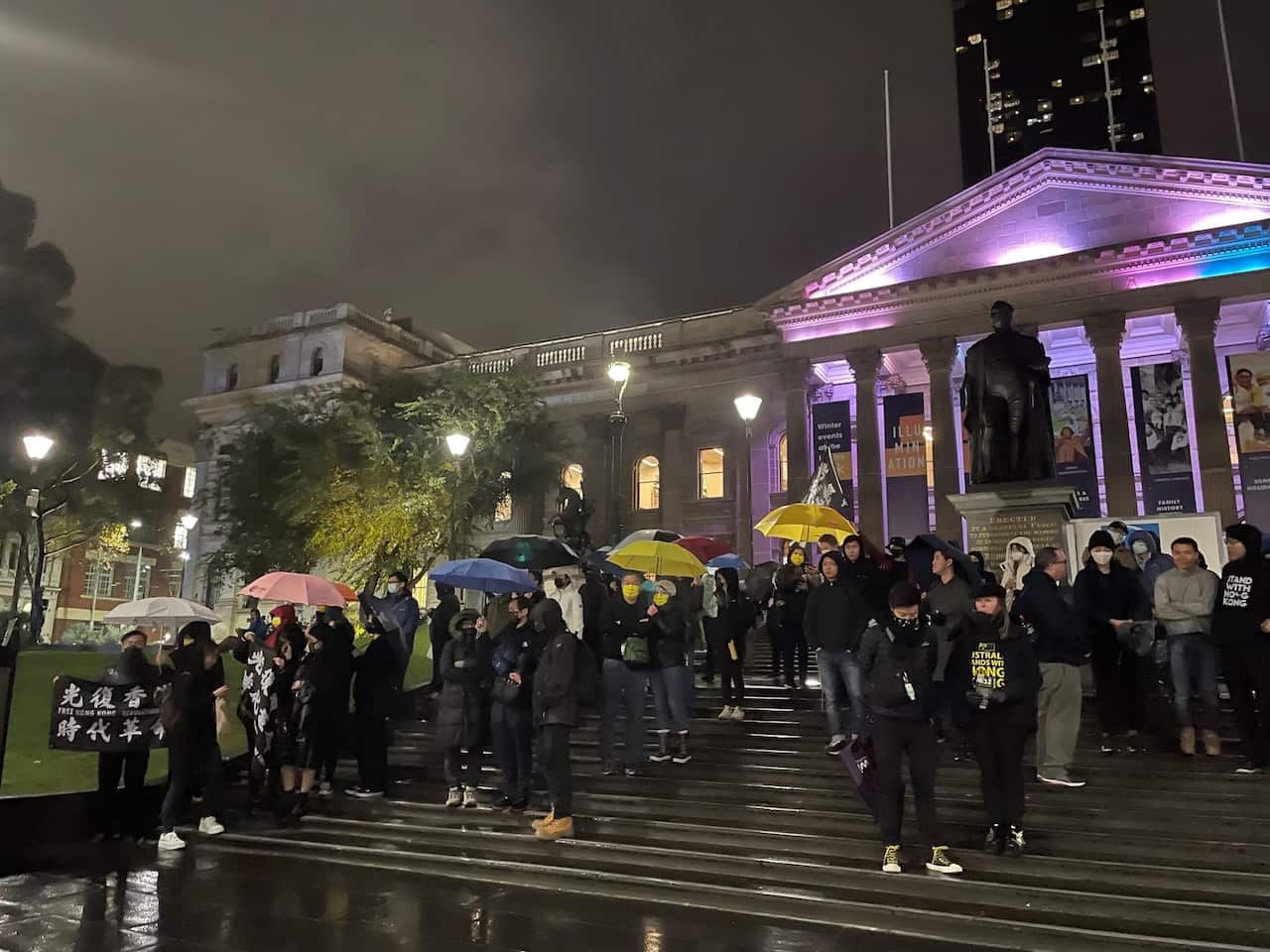 third anniversary of HK pro democratic movement