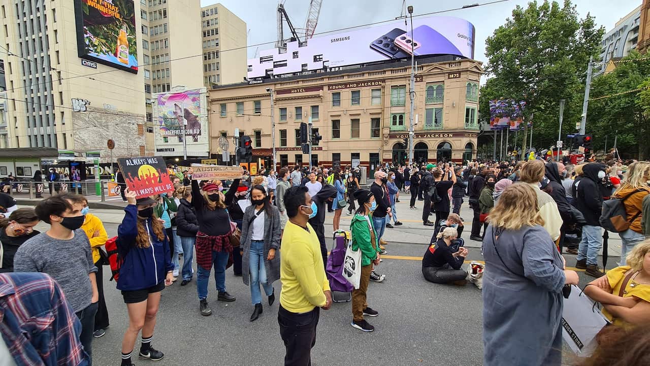 Invasion Day rally in Melbourne