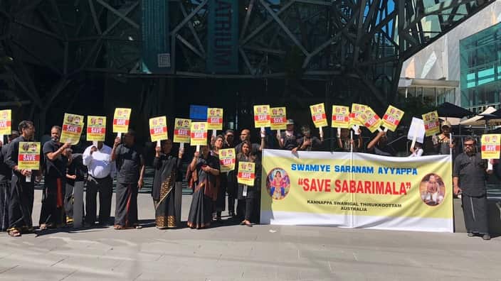 Sabarimala protest in Melbourne