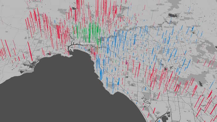Melbourne vote since 1996