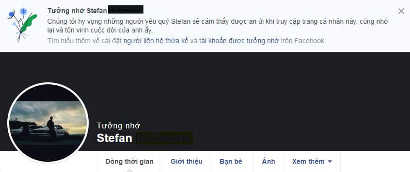 A memorialized account