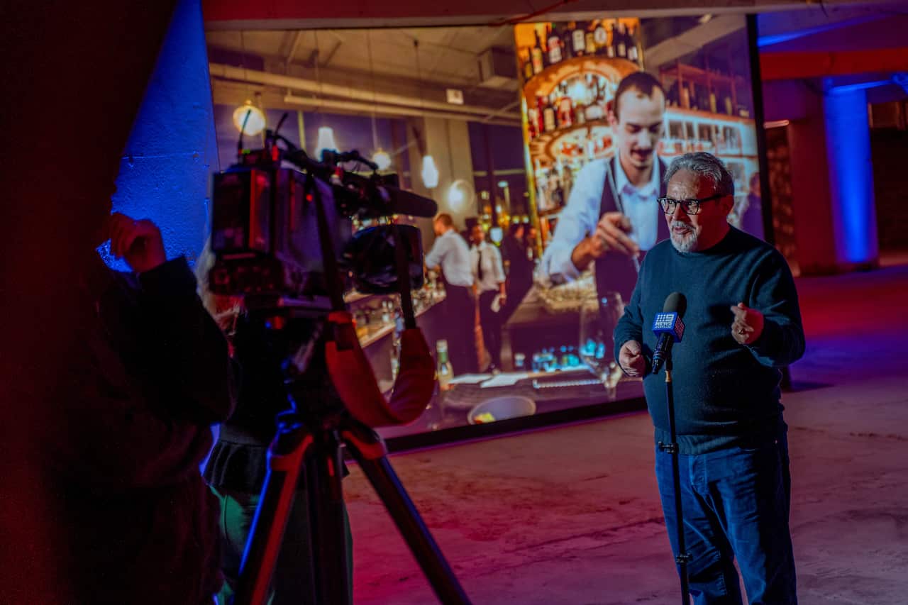 Umberto Montano durante la presentazione di Mercato Centrale.