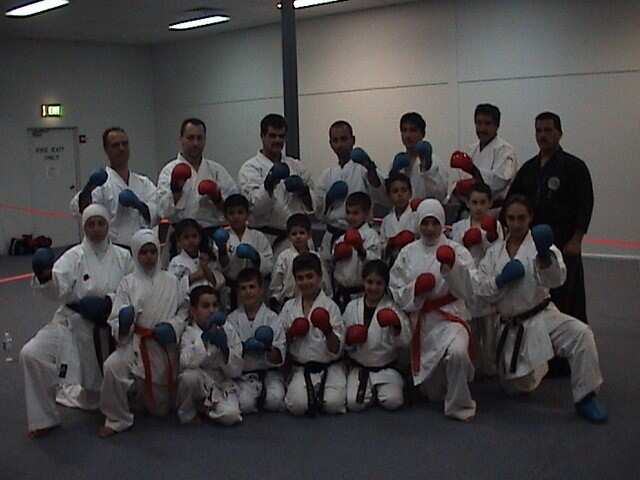 محمد القاضي مع فريق الكيك بوكسينج في سيدني 