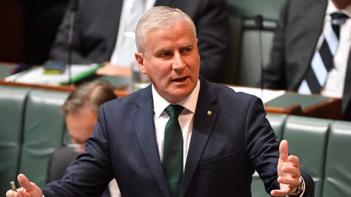 Deputy Prime Minister Michael McCormack during Question Time in the House of Representatives at Parliament House in Canberra