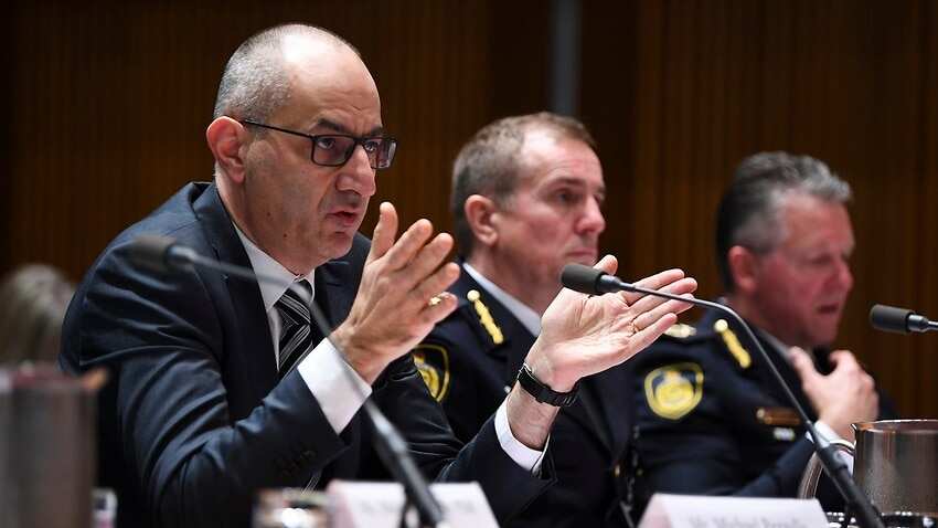 Secretary of the Department of Home Affairs Michael Pezzullo was grilled about plans to privatise the visa application system. 