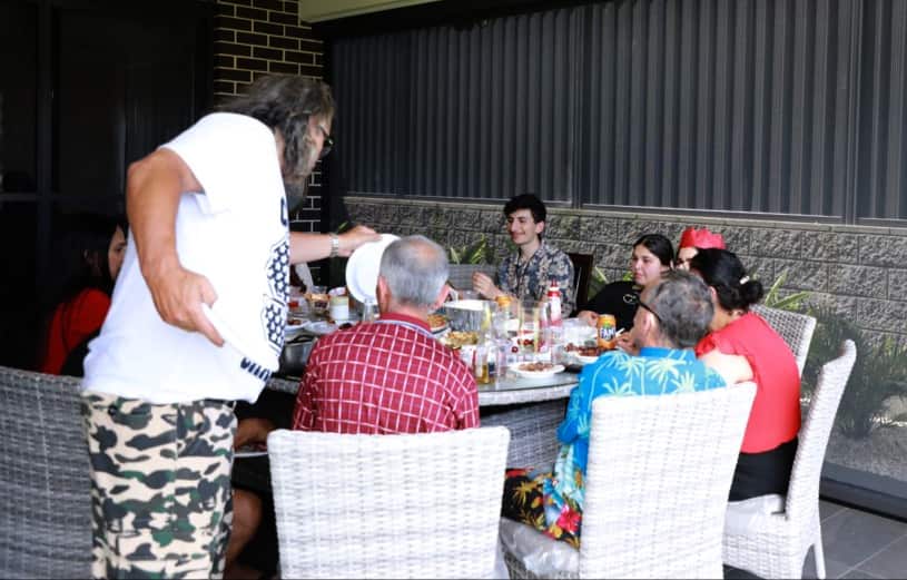 A Christmas lunch with people from different faiths and cultures. 