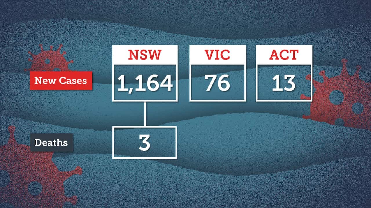 Locally acquired Covid-19 cases in Australia on August 31, 2021