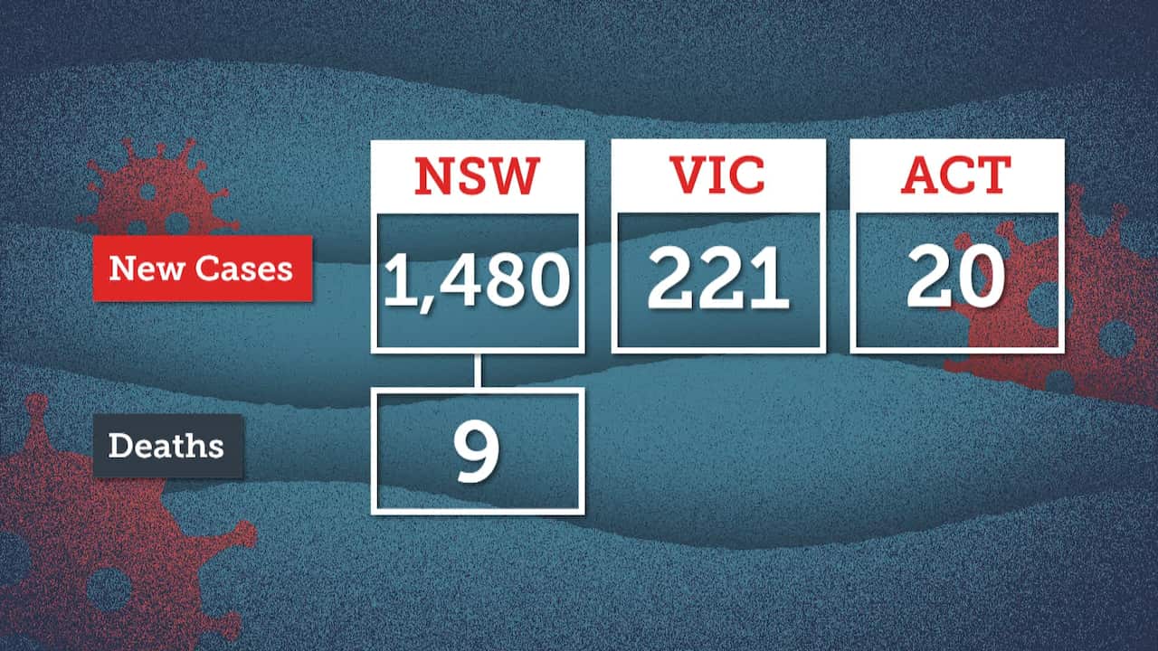 Australian locally acquired Covid-19 cases, September 8