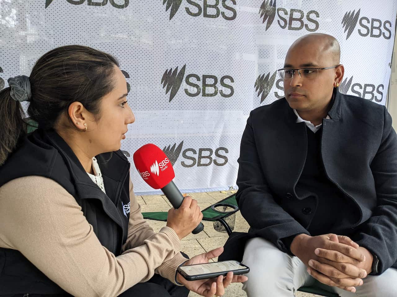 SBS Nepali at the 2022 Election Exchange program in Launceston, Tasmania.